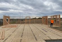Seventh Home Built by Local Students Under Construction in Hermiston