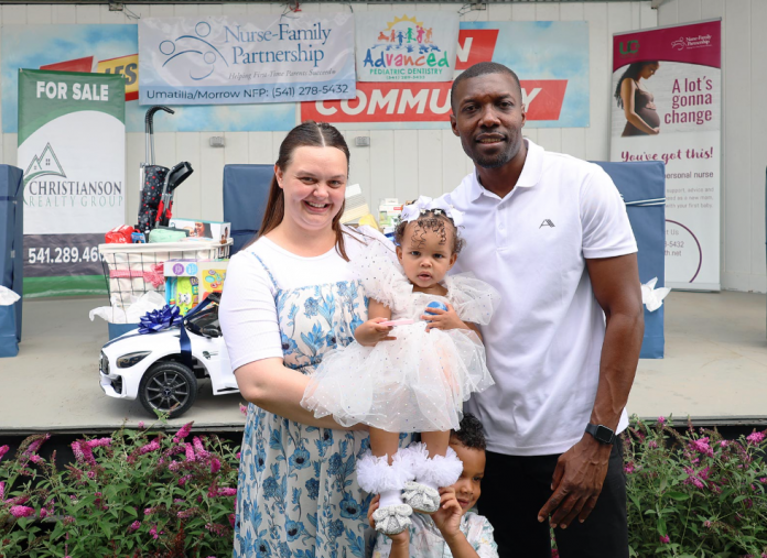 Megan and Christmanuel Paulime and their daughter, Gianna Paulime the