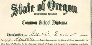 Gilbert Davis Diploma
