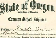 Gilbert Davis Diploma