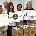 Girl Scout cookie recipients