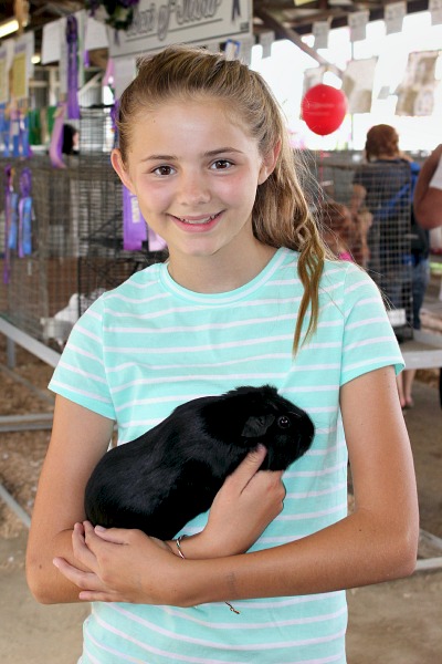 Girl with Gheani pig V