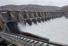 John Day Dam Storing Water to Minimize Lower Columbia Flooding