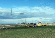 Crop Duster Crashes in Hermiston Field, Pilot Suffers Minor Injuries