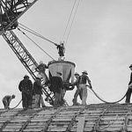 Pouring Concrete into Igloo