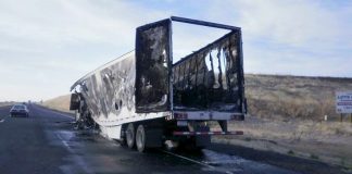 Truck Fire Closes Interstate