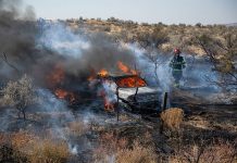 Vehicle Catches Fire After Accident